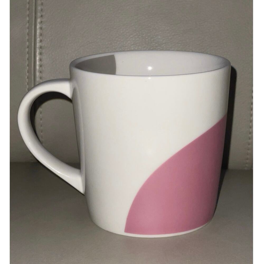 Vintage 2005 Starbucks Pink White Gray Ceramic Mug – A Swirl of Style 12 fl oz